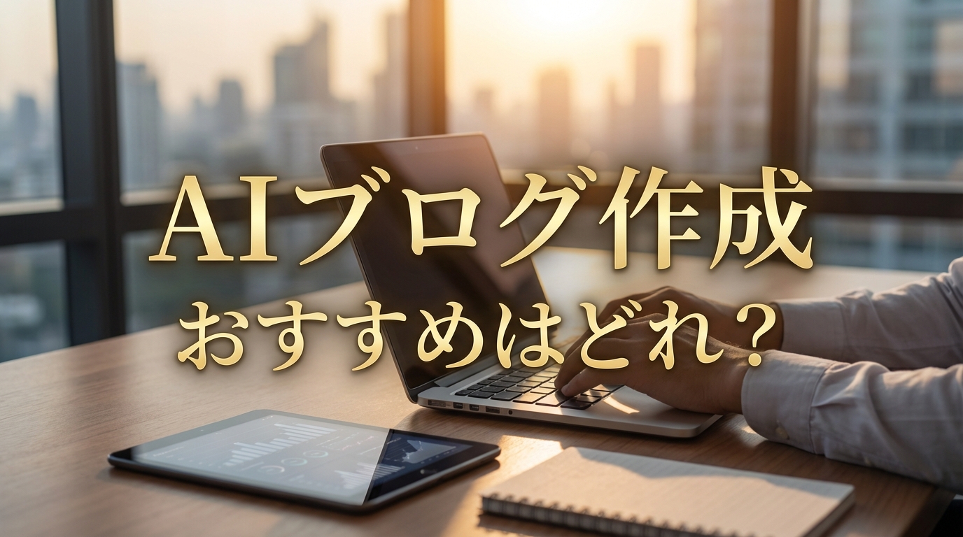 ai ブログ作成 おすすめはどれ？