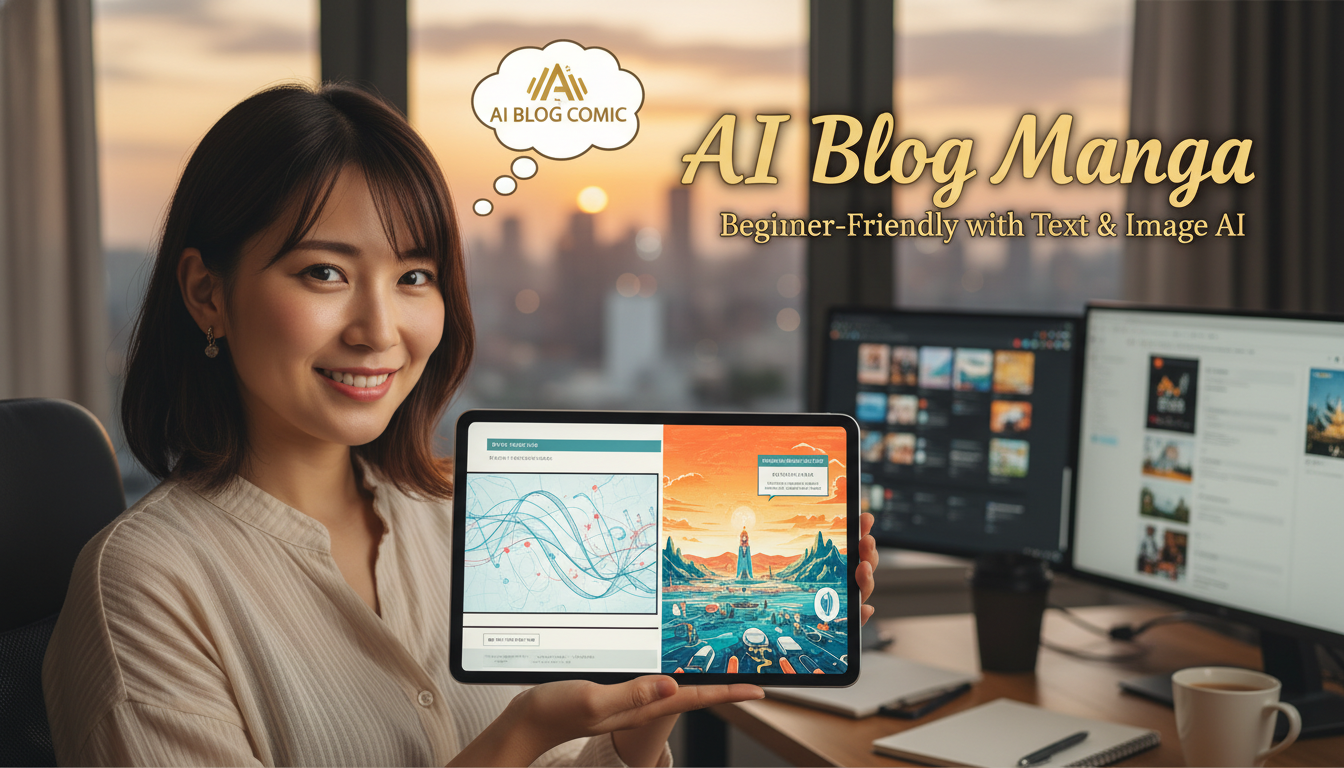 ai ブログ 漫画は「文章AI×画像AI」で初心者でも形にしやすいです