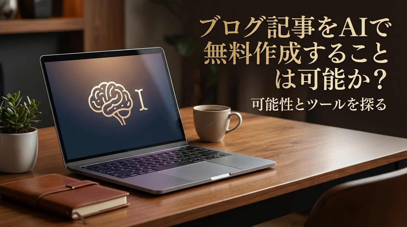 ブログ記事をAIで無料作成することは可能か？