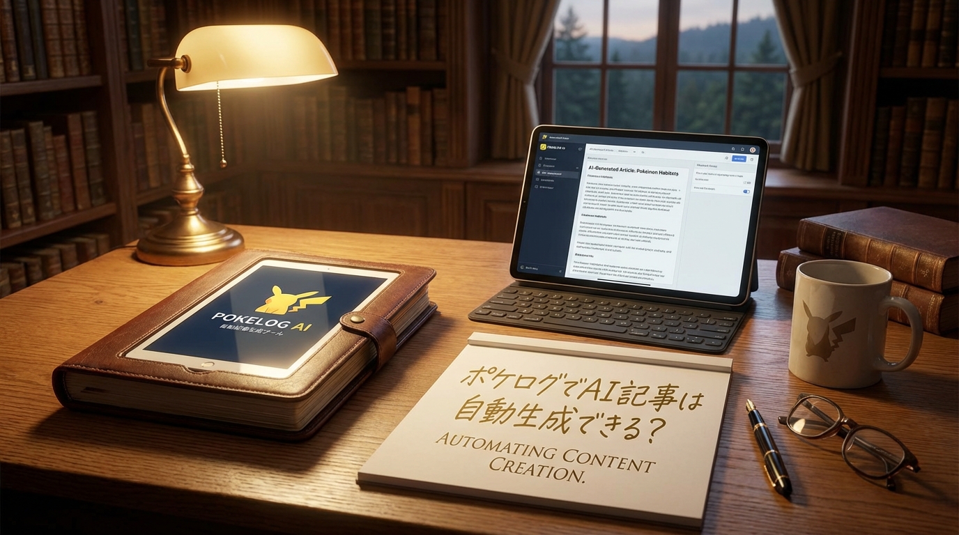 ポケログでAI記事は自動生成できる？