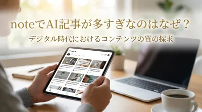 noteでai記事が多すぎなのはなぜ？｜デジタル時代におけるコンテンツの質の探求