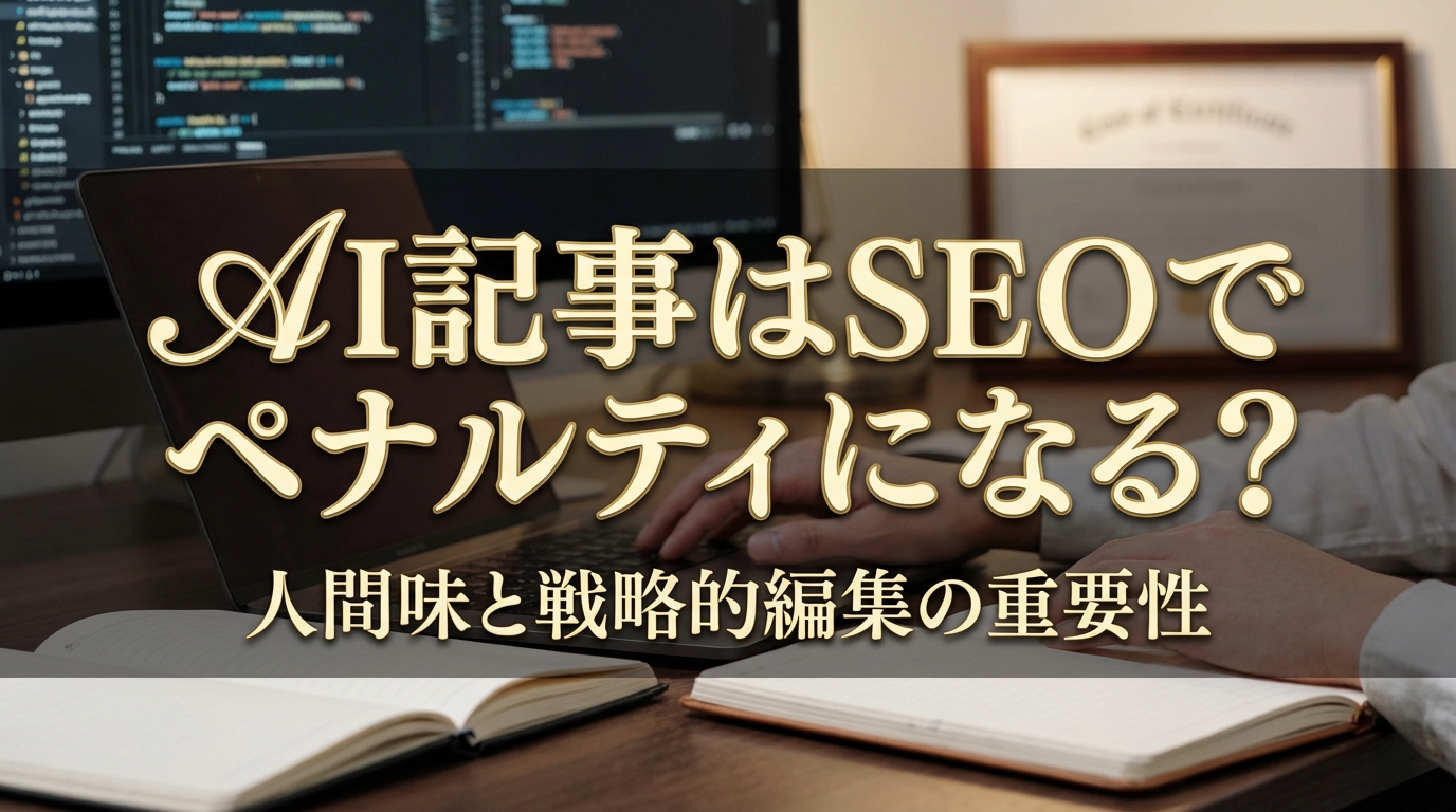 AI記事はSEOでペナルティになる？