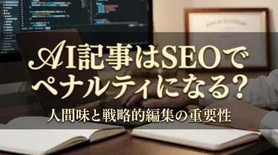 AI記事はSEOでペナルティになる？｜人間味と戦略的編集の重要性