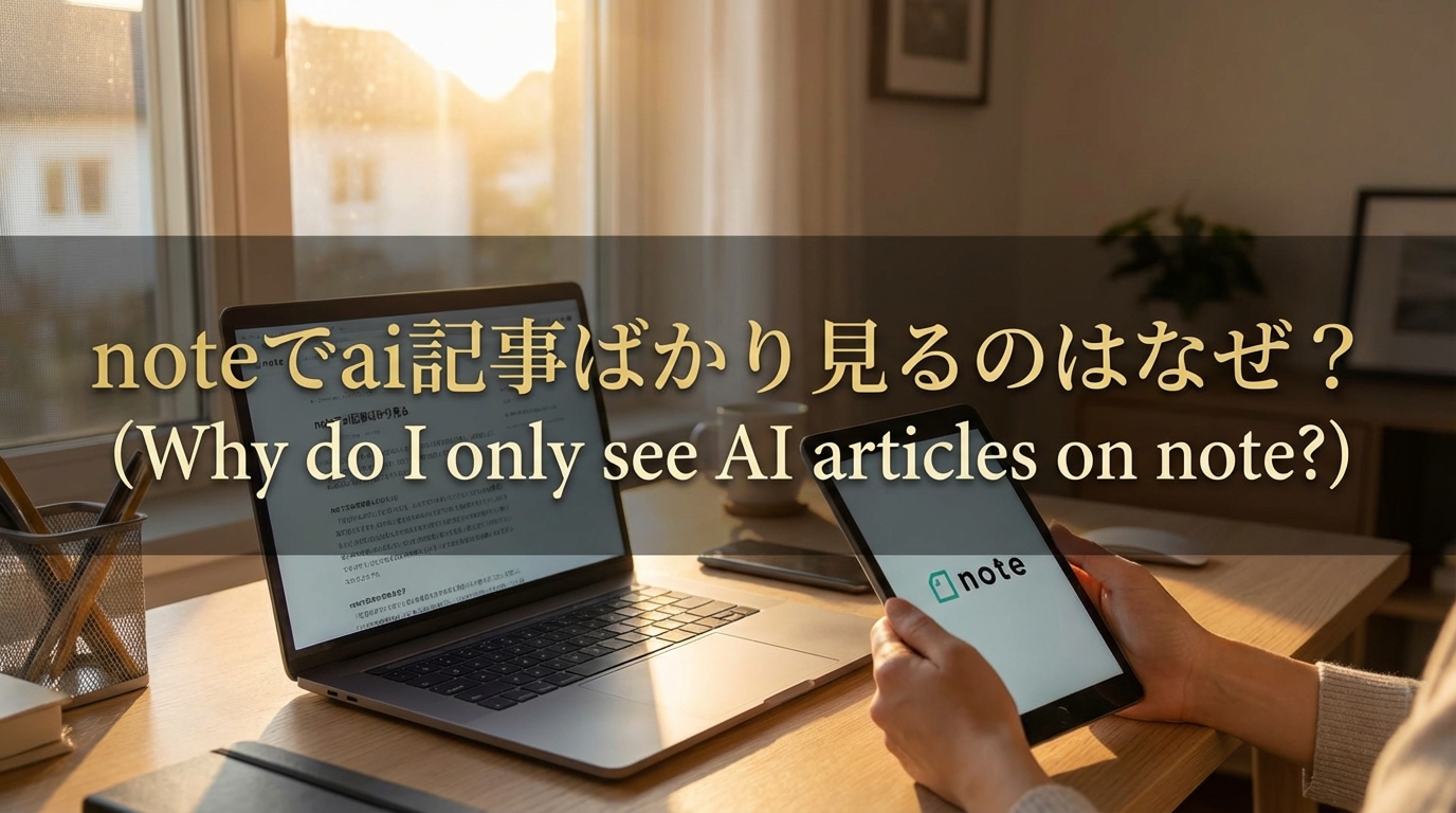 noteでai記事ばかり見るのはなぜ?