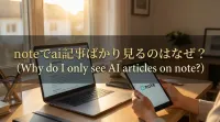 noteでai記事ばかり見るのはなぜ？｜AI生成記事がnoteに急増している背景と理由