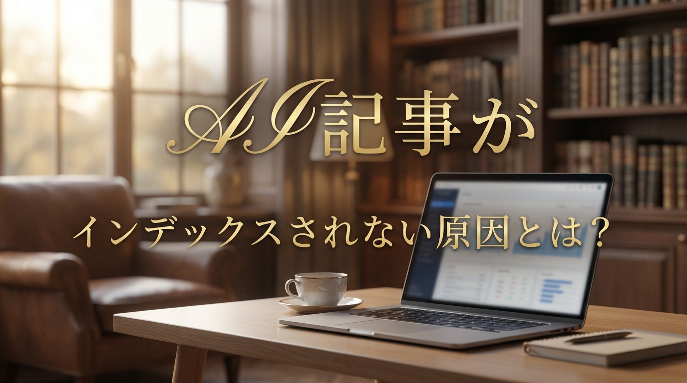 AI記事がインデックスされない原因とは?