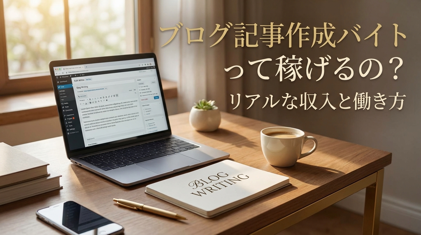 ブログ記事作成バイトって稼げるの?