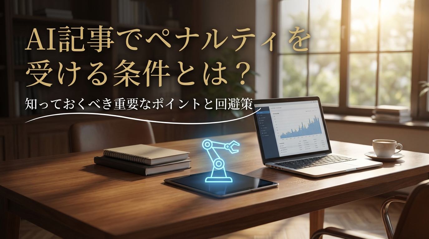 AI記事でペナルティを受ける条件とは？