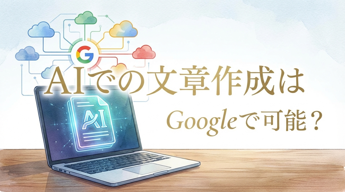 AIでの文章作成はGoogleで可能？