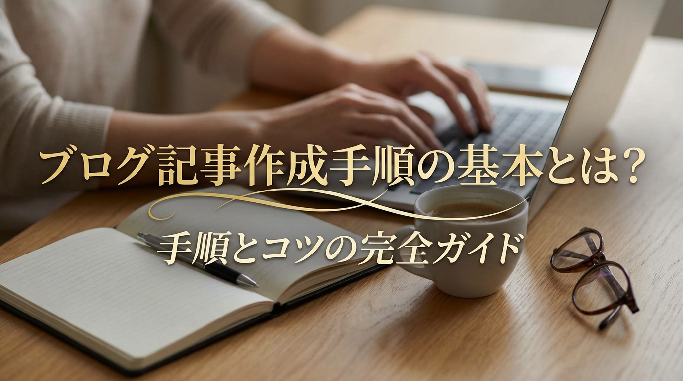 ブログ記事作成手順の基本とは？