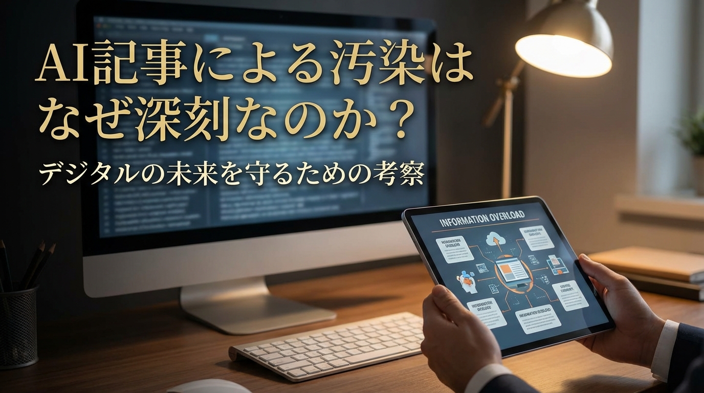 AI記事による汚染はなぜ深刻なのか？
