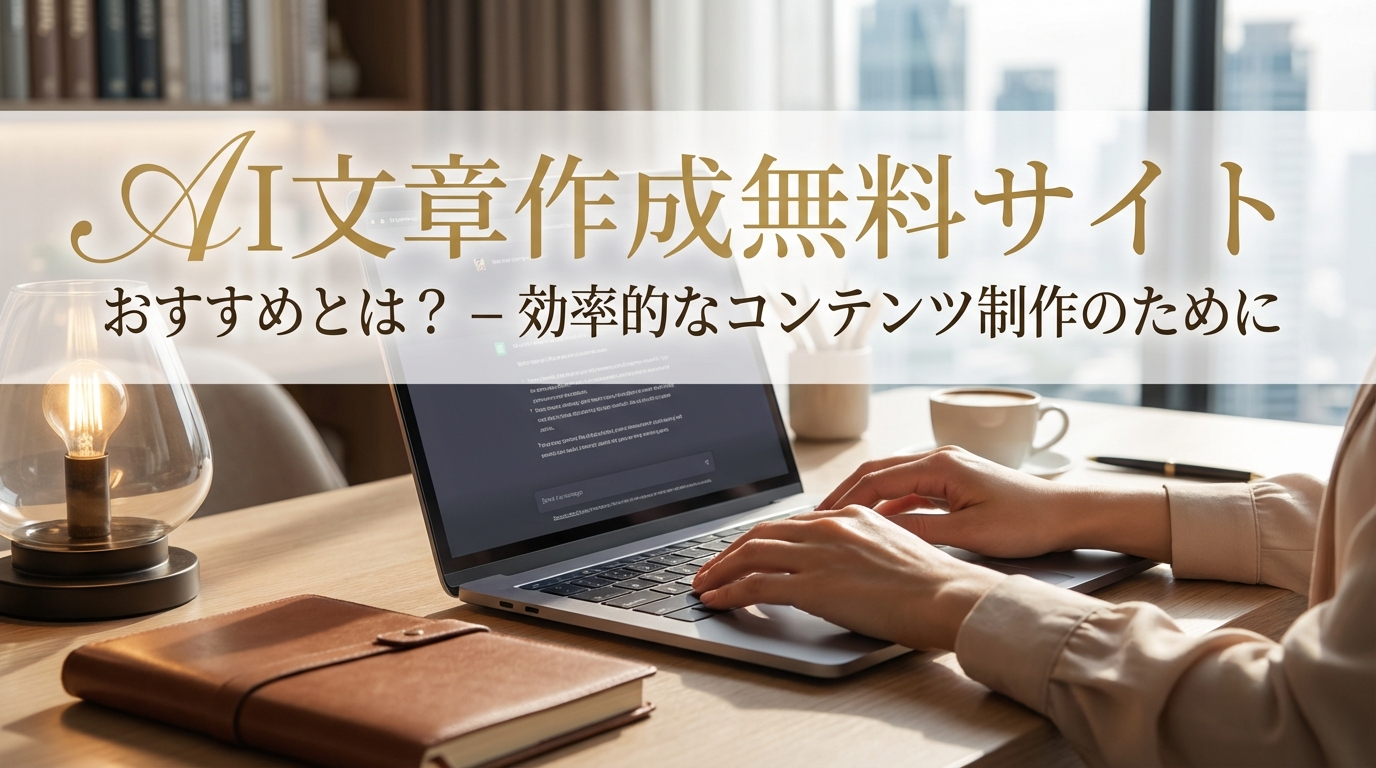 AI文章作成無料サイトのおすすめとは？