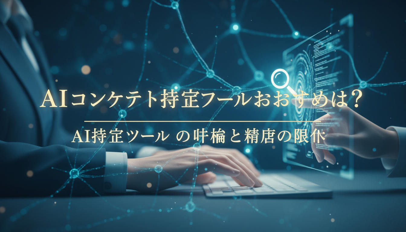 AI判定ツールの仕組みと精度の限界