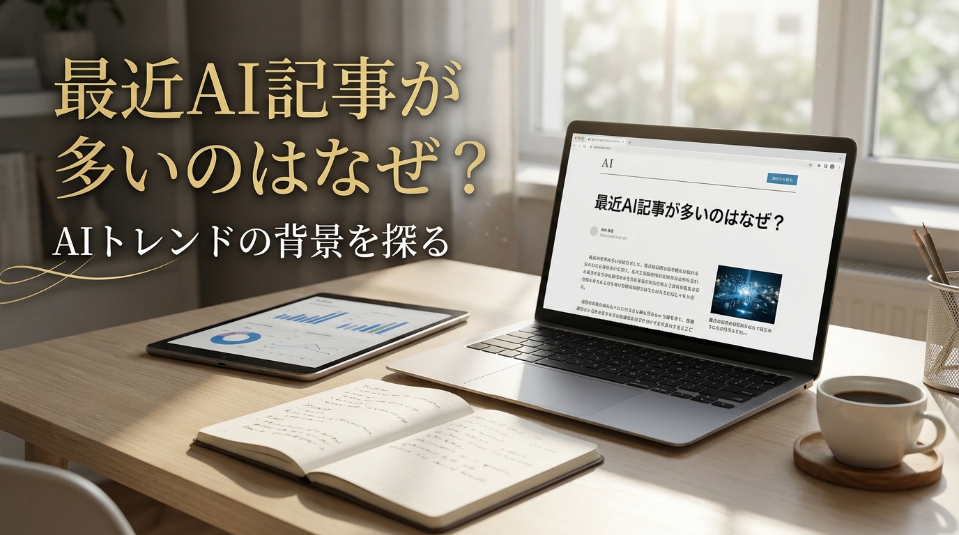 最近AI記事が多いのはなぜ?