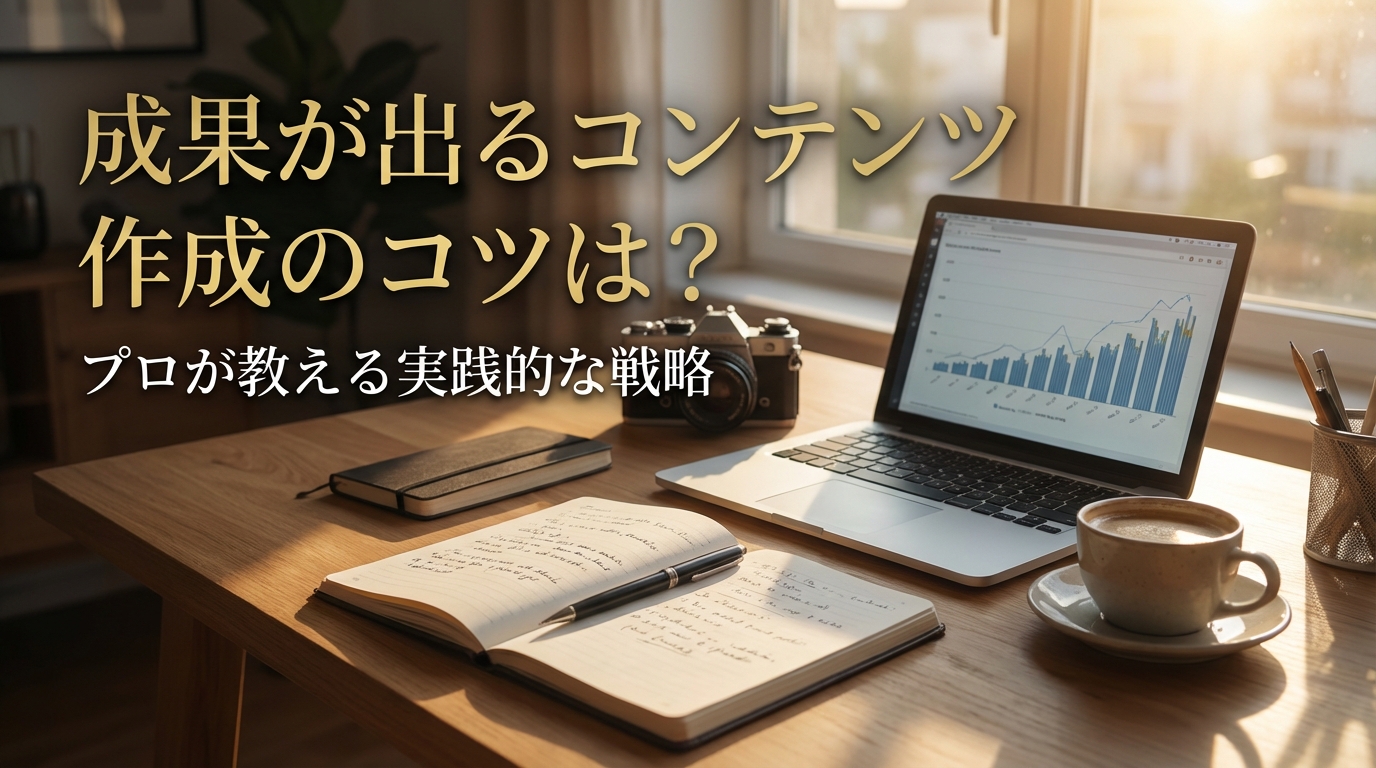 成果が出るコンテンツ作成のコツは？