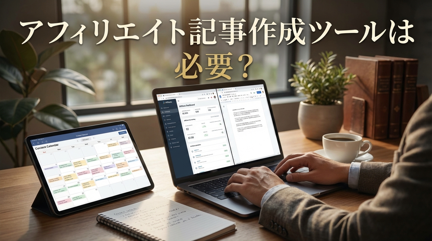 アフィリエイト記事作成ツールは必要？