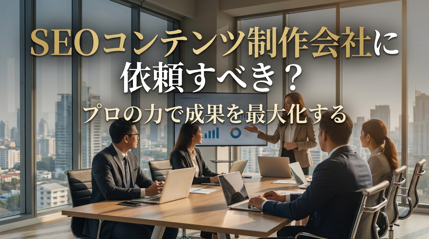 SEOコンテンツ制作会社に依頼すべき？