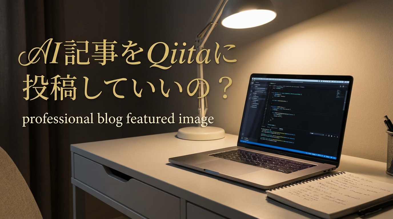 AI記事をQiitaに投稿していいの？