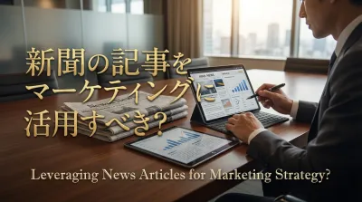 新聞の記事をマーケティングに活用すべき？
