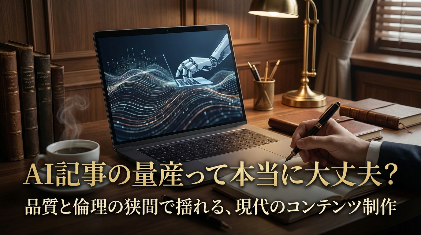 AI記事の量産って本当に大丈夫？