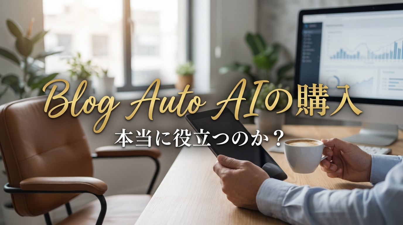 Blog Auto AIの購入、本当に役立つのか？