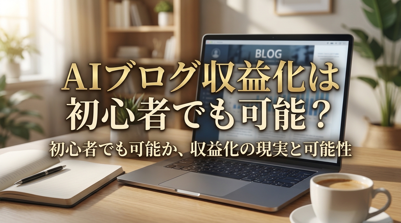 aiブログ収益化は初心者でも可能？