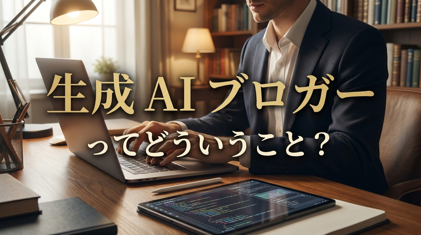 生成 ai ブロガーってどういうこと？