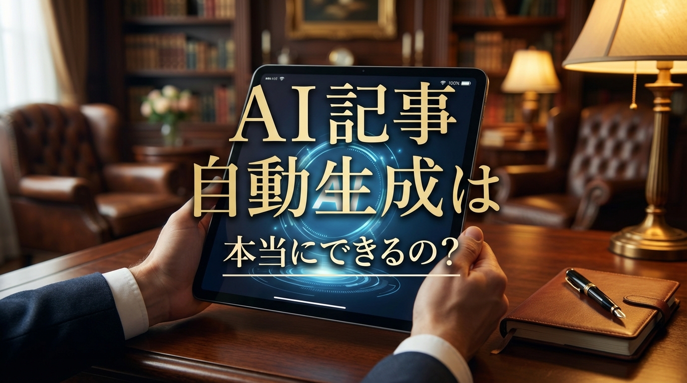 ai 記事 自動生成は本当にできるの？