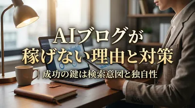 AIブログが稼げない理由と対策｜成功の鍵は検索意図と独自性