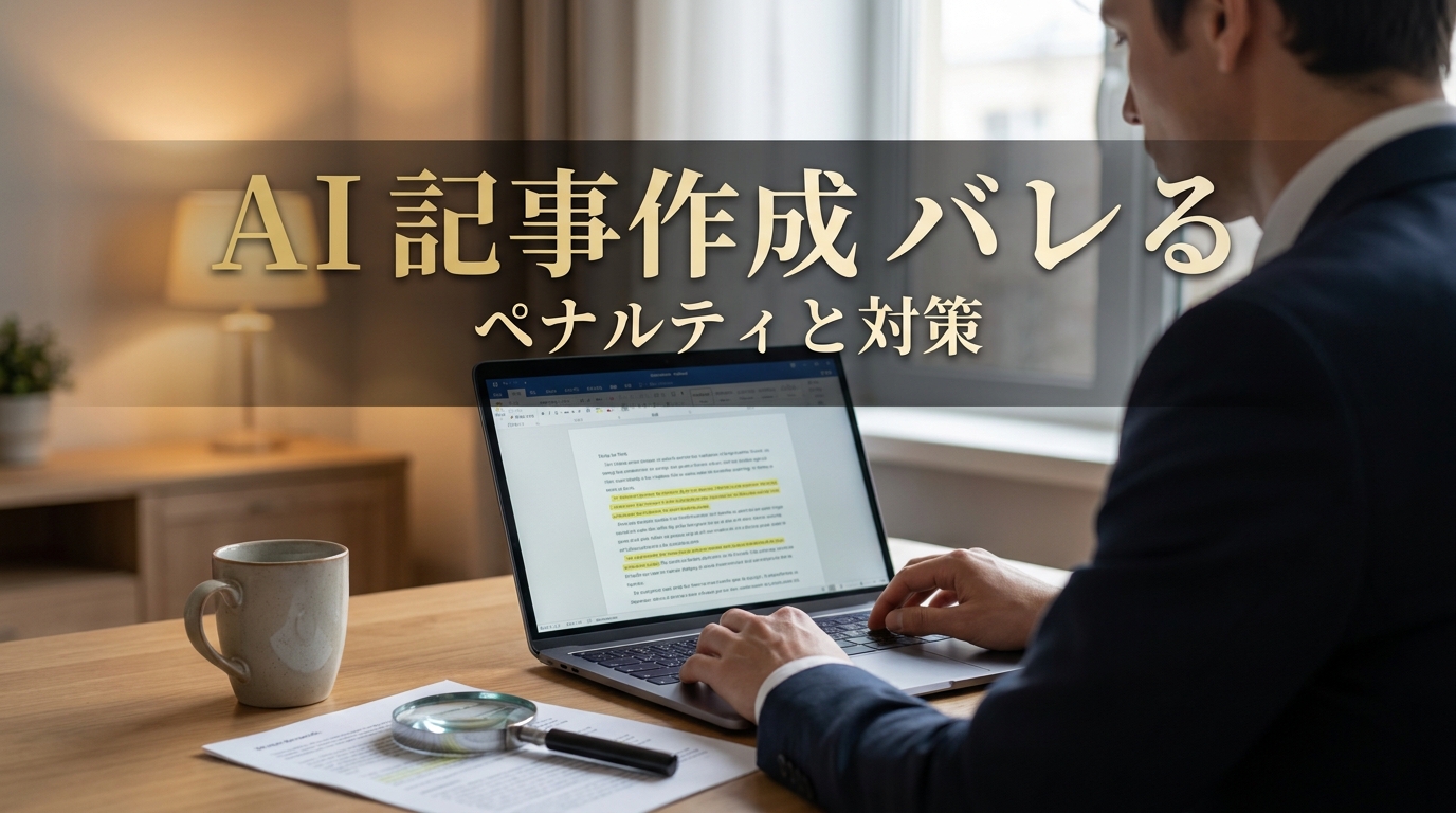 AI 記事作成 バレる ペナルティ