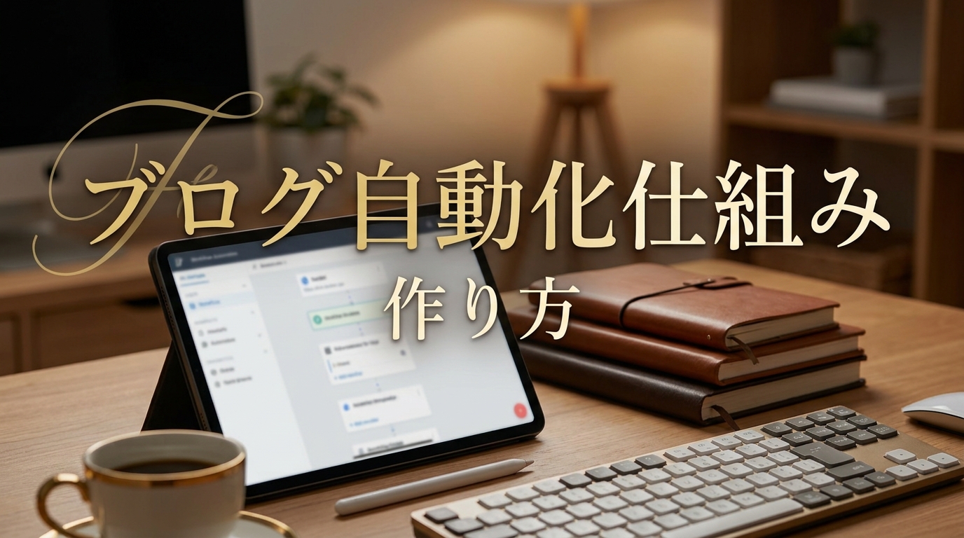 ブログ 自動化 仕組み 作り方
