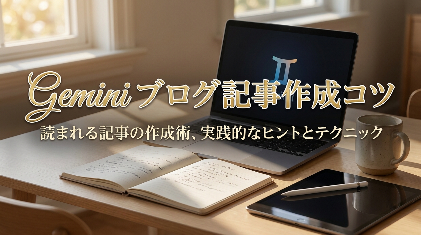 Gemini ブログ 記事 作成 コツ