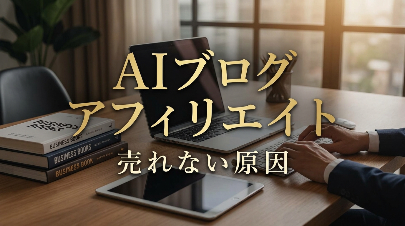 AI ブログ アフィリエイト 売れない 原因