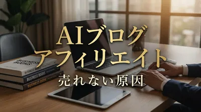 AI ブログ アフィリエイト 売れない 原因