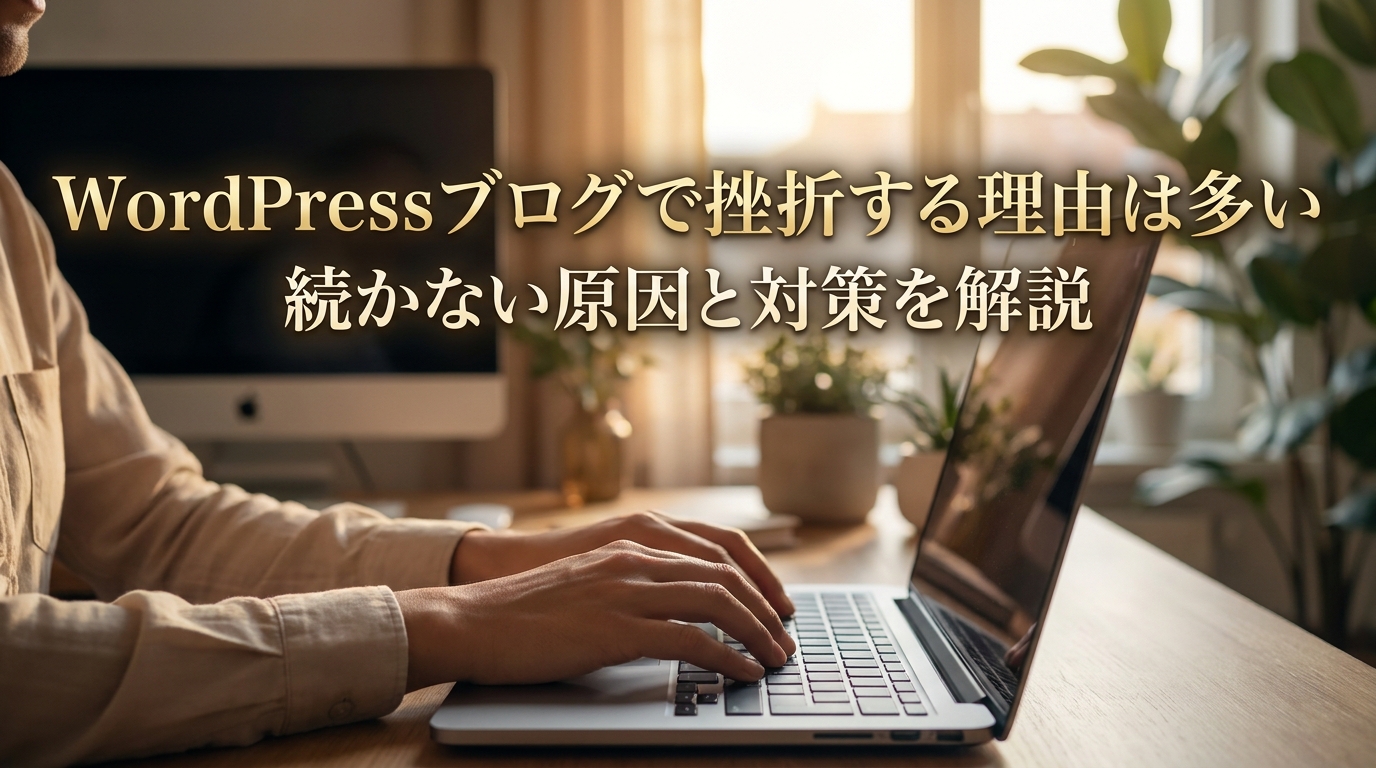 WordPressブログで挫折する理由は多い｜続かない原因と対策を解説
