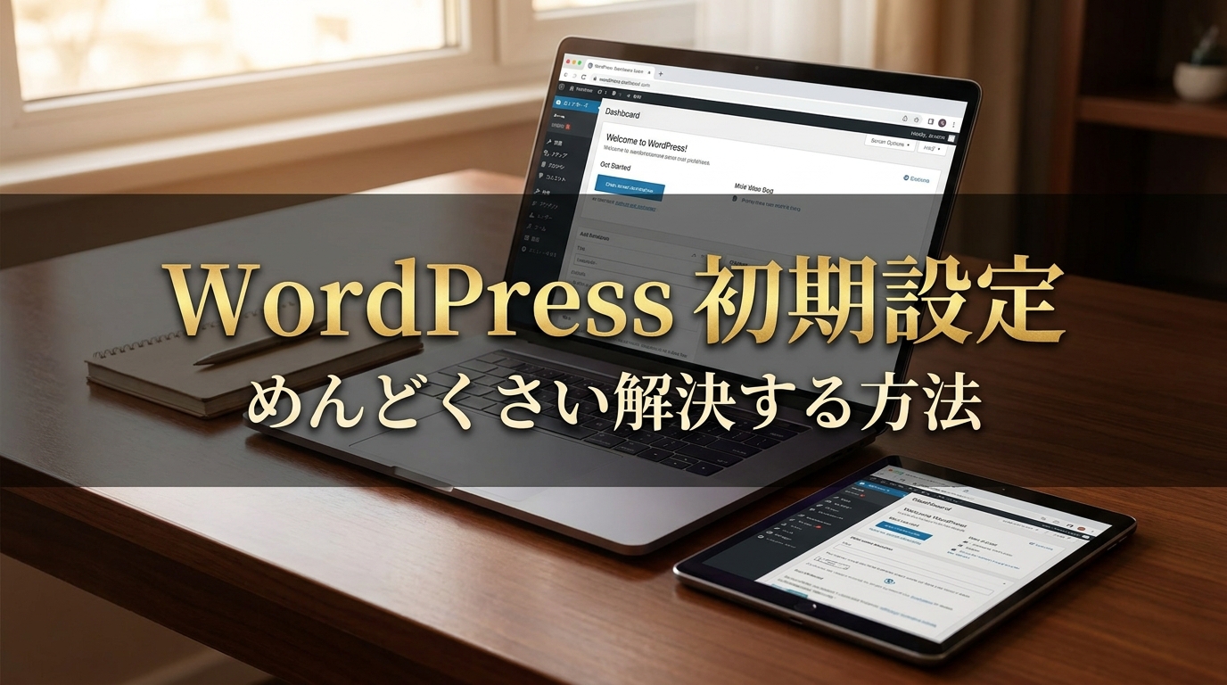 WordPress 初期設定 めんどくさい解決する方法