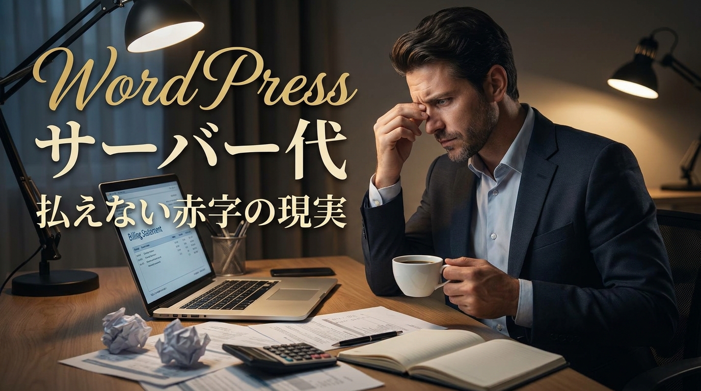 WordPress サーバー代 払えない赤字