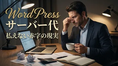 WordPress サーバー代 払えない赤字