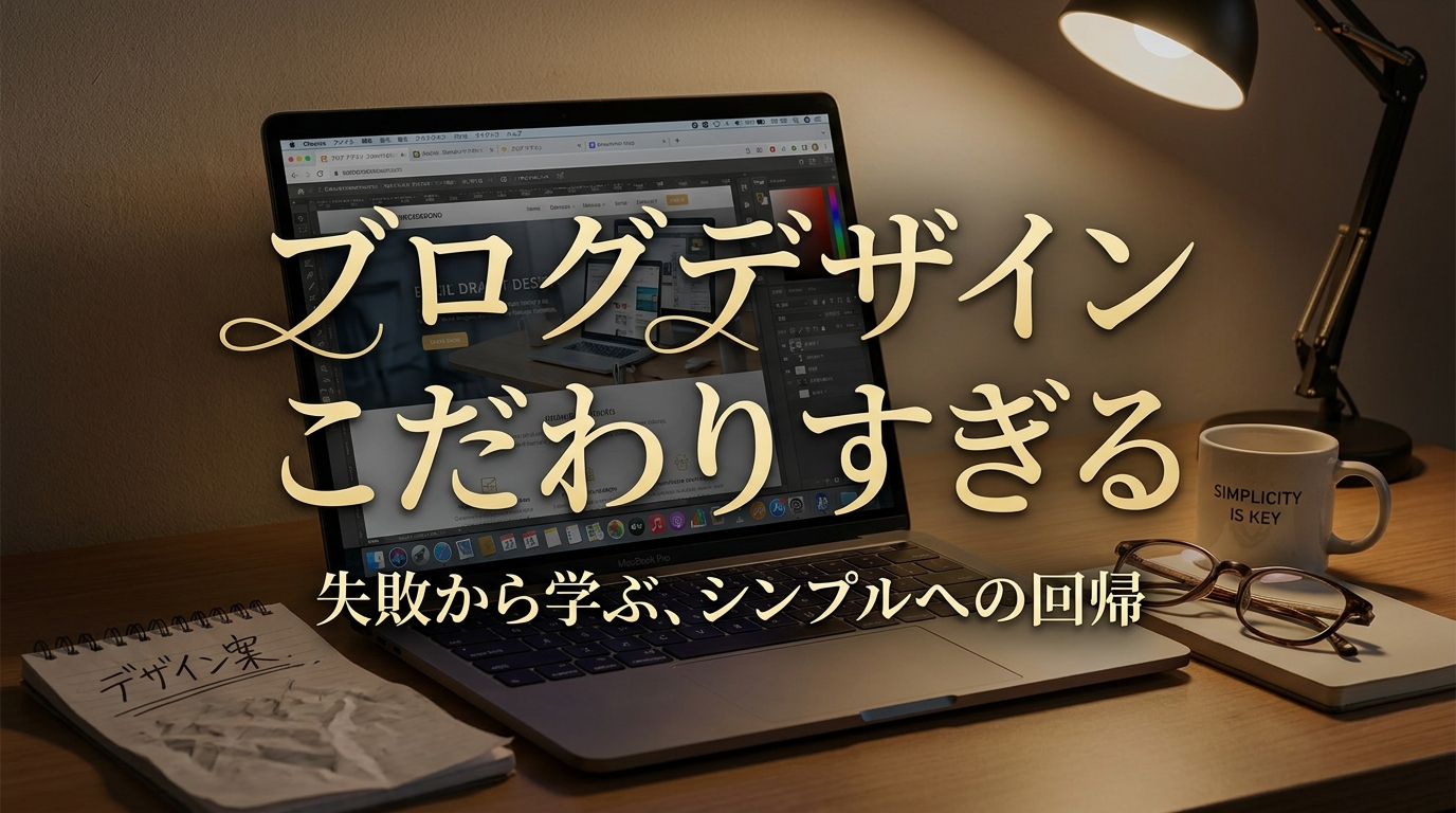ブログ デザイン こだわりすぎる 失敗