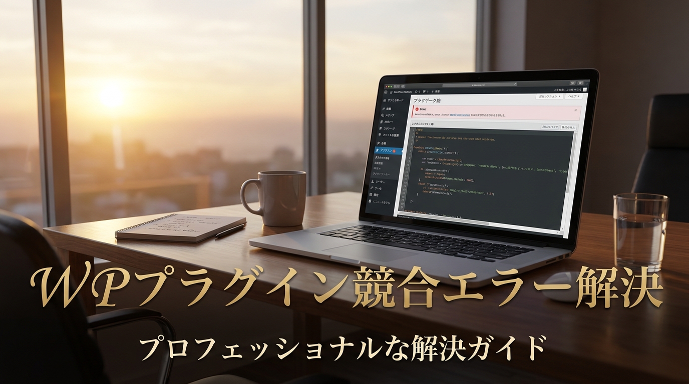 WP プラグイン 競合 エラー 解決
