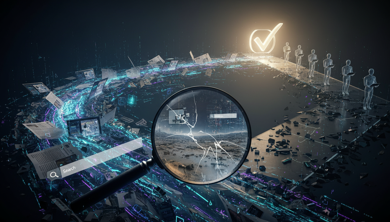 AI記事の氾濫は検索品質の低下と情報の信頼性格差を招いています