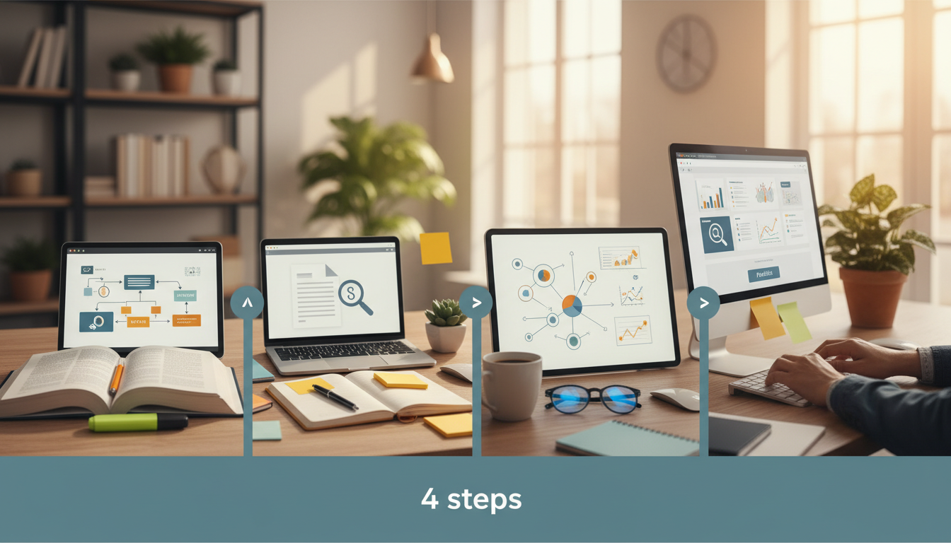 SEOライティング習得のための具体的な4ステップ