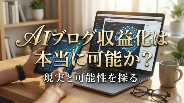 AIブログ収益化は本当に可能か？｜現実と可能性を探る